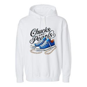 Kamala 2024 Chucks And Pearls Gift Garment-Dyed Fleece Hoodie