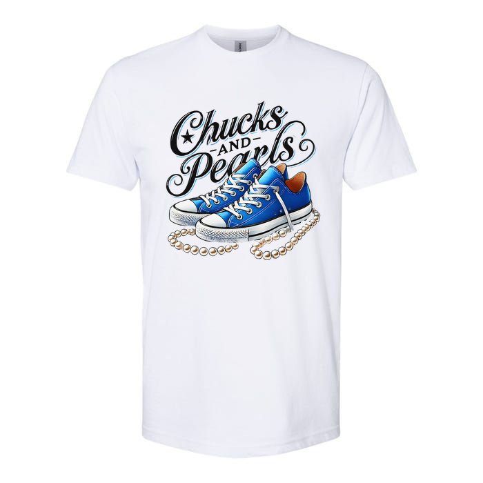 Kamala 2024 Chucks And Pearls Gift Softstyle CVC T-Shirt