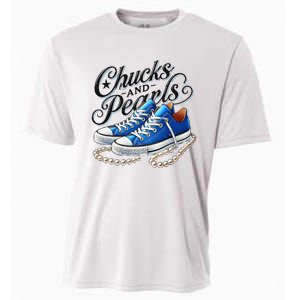 Kamala 2024 Chucks And Pearls Gift Cooling Performance Crew T-Shirt