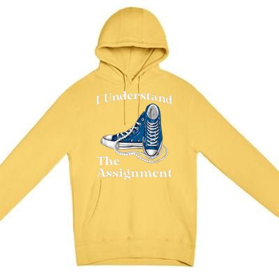 Kamala 2024 Chucks And Pearls Premium Pullover Hoodie