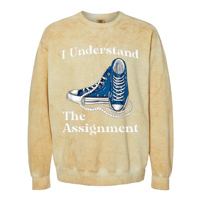 Kamala 2024 Chucks And Pearls Colorblast Crewneck Sweatshirt