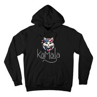 Kamalaharris 2024 Cat Lettering Positive Minimalist Hoodie