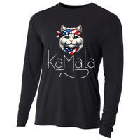 Kamalaharris 2024 Cat Lettering Positive Minimalist Cooling Performance Long Sleeve Crew