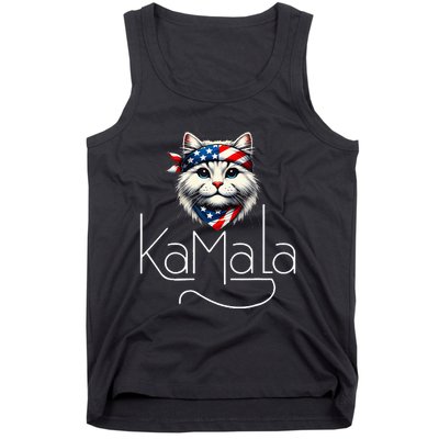 Kamalaharris 2024 Cat Lettering Positive Minimalist Tank Top