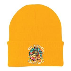 Kamala 2024 Cat Hippie Old Hippies For Harris Waltz 2024 Knit Cap Winter Beanie