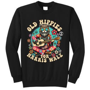 Kamala 2024 Cat Hippie Old Hippies For Harris Waltz 2024 Sweatshirt