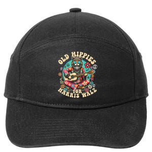 Kamala 2024 Cat Hippie Old Hippies For Harris Waltz 2024 7-Panel Snapback Hat