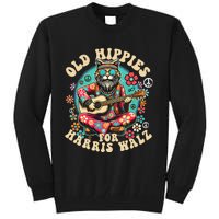 Kamala 2024 Cat Hippie Old Hippies For Harris Waltz 2024 Tall Sweatshirt