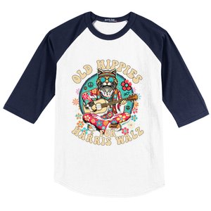 Kamala 2024 Cat Hippie Old Hippies For Harris Waltz 2024 Baseball Sleeve Shirt