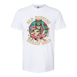 Kamala 2024 Cat Hippie Old Hippies For Harris Waltz 2024 Softstyle CVC T-Shirt