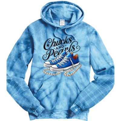 Kamala 2024 Chucks And Pearls Tie Dye Hoodie