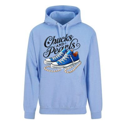 Kamala 2024 Chucks And Pearls Unisex Surf Hoodie