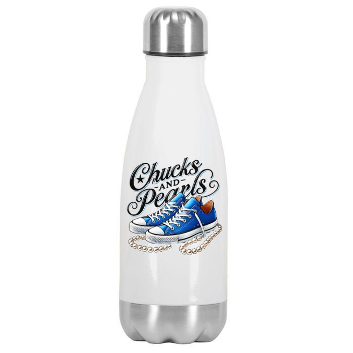 Kamala 2024 Chucks And Pearls Stainless Steel Insulated Water Bottle