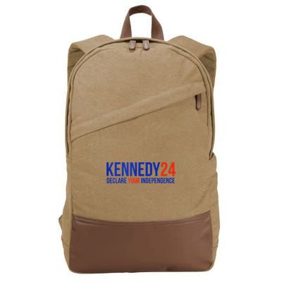 Kennedy 24 Declare Your Independence Rfk 2024 Election Cotton Canvas Backpack