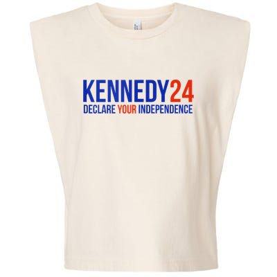 Kennedy 24 Declare Your Independence Rfk 2024 Election Garment-Dyed Women's Muscle Tee