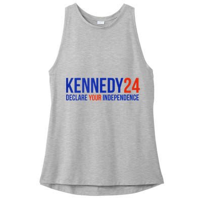 Kennedy 24 Declare Your Independence Rfk 2024 Election Ladies PosiCharge Tri-Blend Wicking Tank