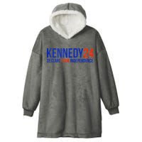Kennedy 24 Declare Your Independence Rfk 2024 Election Hooded Wearable Blanket