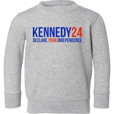 Kennedy 24 Declare Your Independence Rfk 2024 Election Toddler Sweatshirt