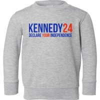 Kennedy 24 Declare Your Independence Rfk 2024 Election Toddler Sweatshirt