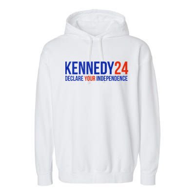 Kennedy 24 Declare Your Independence Rfk 2024 Election Garment-Dyed Fleece Hoodie
