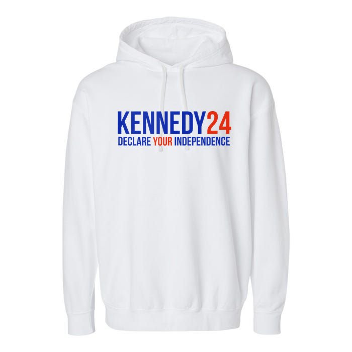 Kennedy 24 Declare Your Independence Rfk 2024 Election Garment-Dyed Fleece Hoodie