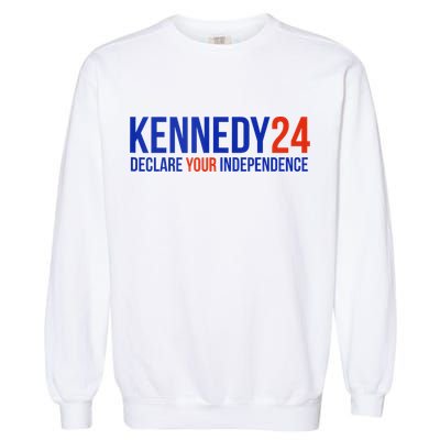 Kennedy 24 Declare Your Independence Rfk 2024 Election Garment-Dyed Sweatshirt