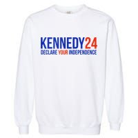 Kennedy 24 Declare Your Independence Rfk 2024 Election Garment-Dyed Sweatshirt