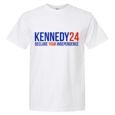 Kennedy 24 Declare Your Independence Rfk 2024 Election Garment-Dyed Heavyweight T-Shirt