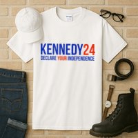 Kennedy 24 Declare Your Independence Rfk 2024 Election Tall T-Shirt
