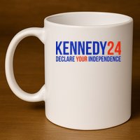 Kennedy 24 Declare Your Independence Rfk 2024 Election 11oz C Handle Ceramic Mug