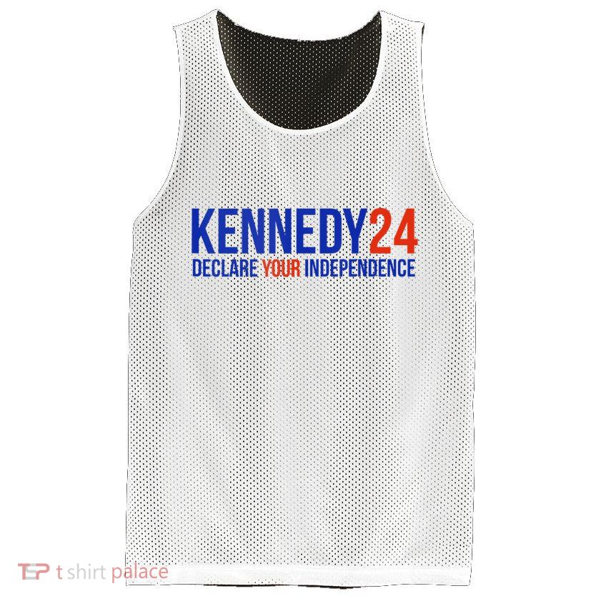 Kennedy 24 Declare Your Independence Rfk 2024 Election Mesh Reversible Basketball Jersey Tank