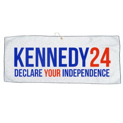 Kennedy 24 Declare Your Independence Rfk 2024 Election Large Microfiber Waffle Golf Towel