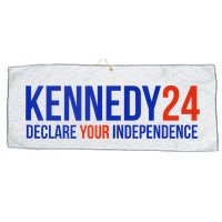 Kennedy 24 Declare Your Independence Rfk 2024 Election Large Microfiber Waffle Golf Towel