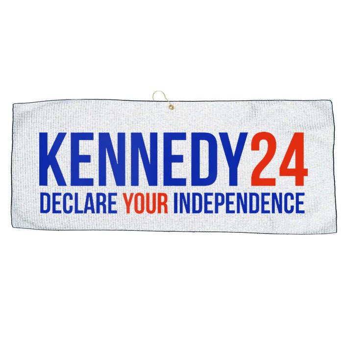 Kennedy 24 Declare Your Independence Rfk 2024 Election Large Microfiber Waffle Golf Towel