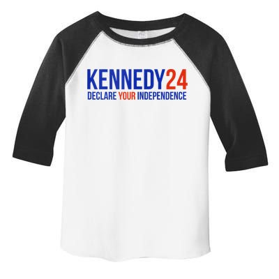 Kennedy 24 Declare Your Independence Rfk 2024 Election Toddler Fine Jersey T-Shirt