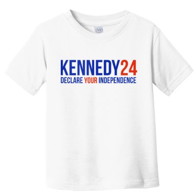 Kennedy 24 Declare Your Independence Rfk 2024 Election Toddler T-Shirt