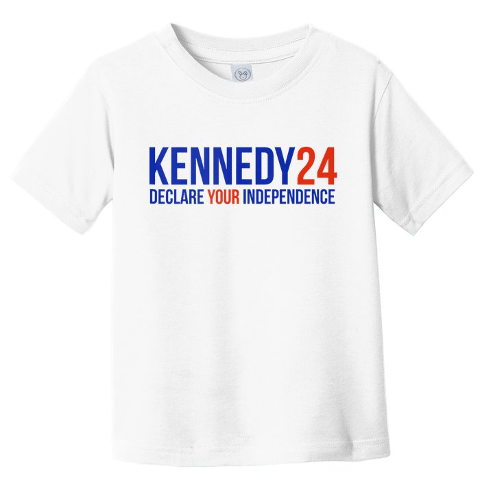 Kennedy 24 Declare Your Independence Rfk 2024 Election Toddler T-Shirt