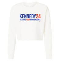 Kennedy 24 Declare Your Independence Rfk 2024 Election Cropped Pullover Crew