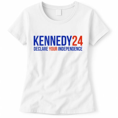 Kennedy 24 Declare Your Independence Rfk 2024 Election Womens T-Shirt