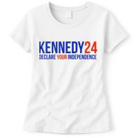 Kennedy 24 Declare Your Independence Rfk 2024 Election Womens T-Shirt