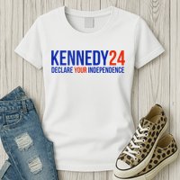 Kennedy 24 Declare Your Independence Rfk 2024 Election Womens T-Shirt