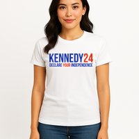 Kennedy 24 Declare Your Independence Rfk 2024 Election Womens T-Shirt