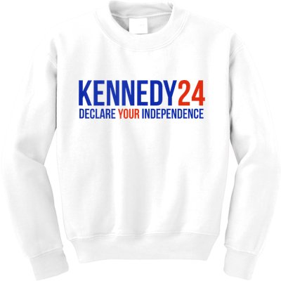 Kennedy 24 Declare Your Independence Rfk 2024 Election Kids Sweatshirt