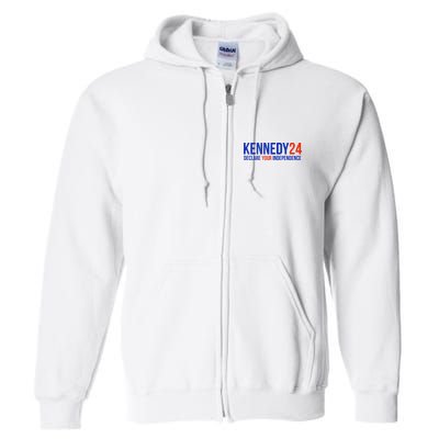 Kennedy 24 Declare Your Independence Rfk 2024 Election Full Zip Hoodie