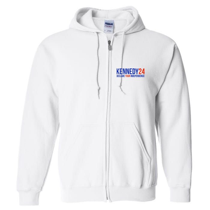 Kennedy 24 Declare Your Independence Rfk 2024 Election Full Zip Hoodie