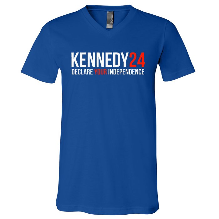 Kennedy 24 Declare Your Independence V-Neck T-Shirt