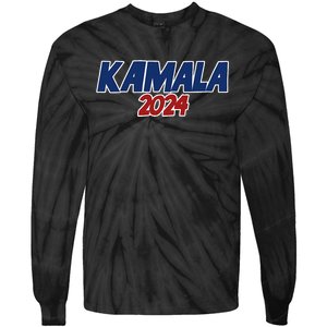 Kamala 2024 Design Vote Kamala Harris 2024 Election Democrat Tie-Dye Long Sleeve Shirt