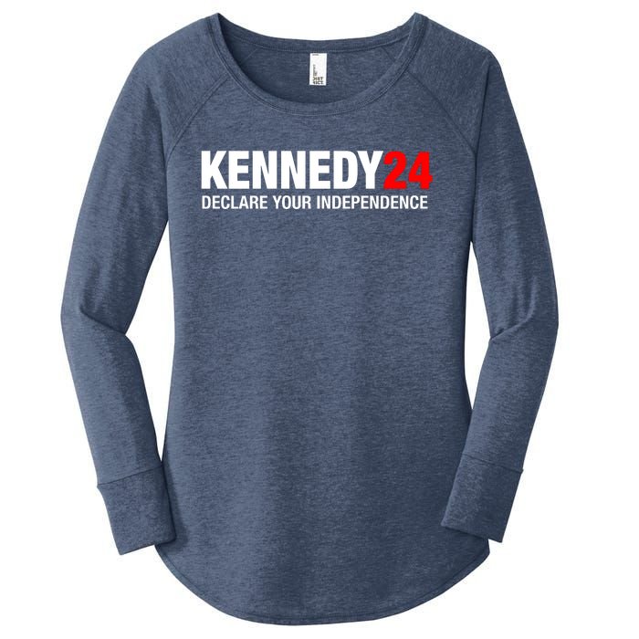 Kennedy 24 Declare Your Independence Women's Perfect Tri Tunic Long Sleeve Shirt