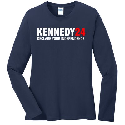 Kennedy 24 Declare Your Independence Ladies Long Sleeve Shirt