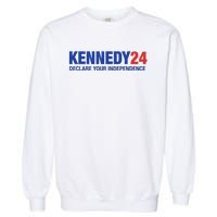 Kennedy 24 Declare Your Independence Rfk Jr Robert F Kennedy Jr For President Garment-Dyed Sweatshirt